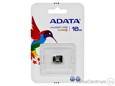 ADATA microSDHC kártya, 16GB, CL4