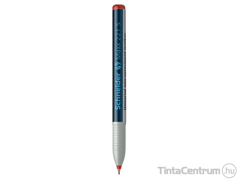 Alkoholmentes marker, 0,4mm, OHP, SCHNEIDER "Maxx 221 S", piros