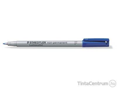 Alkoholmentes marker, 0,6mm, OHP, STAEDTLER "Lumocolor 316 F", kék