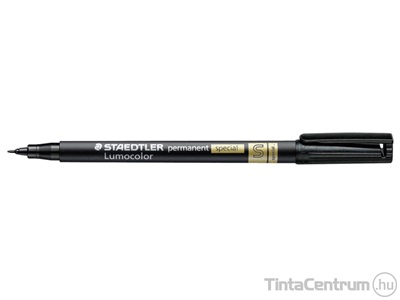 Alkoholos marker, 0,4mm, S, STAEDTLER "Lumocolor Special", fekete