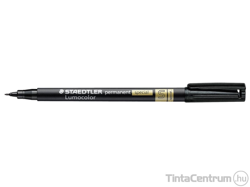 Alkoholos marker, 0,4mm, S, STAEDTLER "Lumocolor Special", fekete