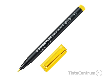 Alkoholos marker, OHP, 0,4mm, STAEDTLER "Lumocolor 313 S", sárga