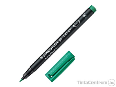 Alkoholos marker, OHP, 0,4mm, STAEDTLER "Lumocolor 313 S", zöld