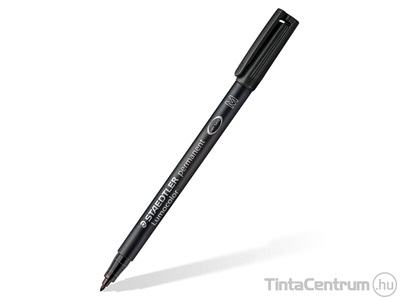 Alkoholos marker, OHP, kúpos, 1mm, STAEDTLER "Lumocolor 317 M", fekete