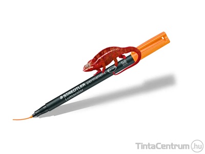 Alkoholos marker, OHP, 1mm, STAEDTLER "Lumocolor 317 M", narancssárga