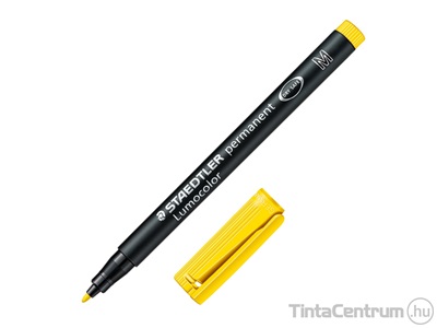 Alkoholos marker, OHP, 1mm, STAEDTLER "Lumocolor 317 M", sárga
