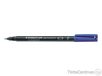 Alkoholos marker, OHP, kúpos, 0,6mm, STAEDTLER "Lumocolor 318 F", kék