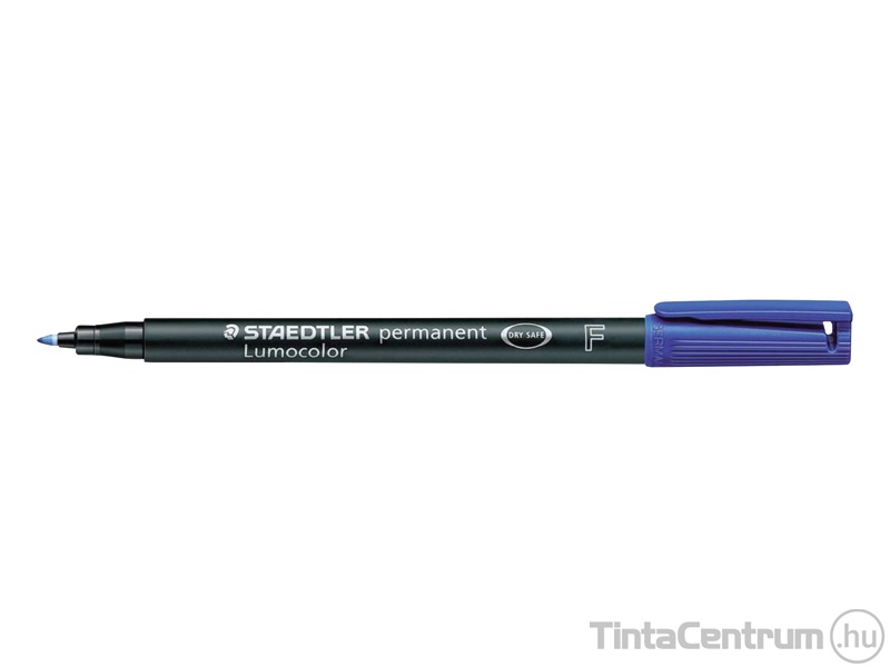 Alkoholos marker, OHP, kúpos, 0,6mm, STAEDTLER "Lumocolor 318 F", kék