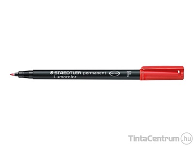 Alkoholos marker, OHP, kúpos, 0,6mm, STAEDTLER "Lumocolor 318 F", piros