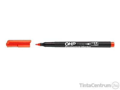 Alkoholos marker, OHP, kúpos, 1-1,5mm, ICO "M", piros