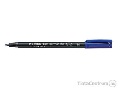 Alkoholos marker, OHP, kúpos, 1mm, STAEDTLER "Lumocolor 317 M", kék