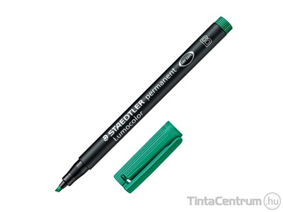 Alkoholos marker, OHP, kúpos, 1mm, STAEDTLER "Lumocolor 317 M", zöld