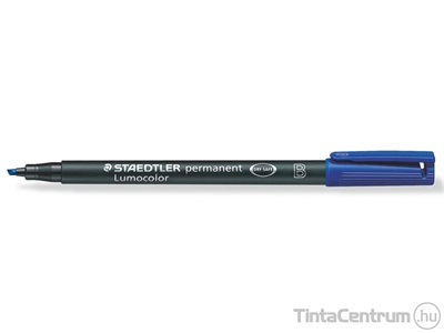 Alkoholos marker, OHP, vágott, 1-2,5mm, STAEDTLER "Lumocolor 314 B", kék