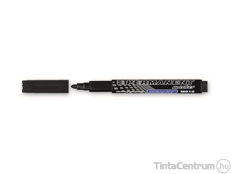 Alkoholos marker, kúpos, 1,5-2,5mm, GRANIT "Piccolo M810", fekete 20db/csomag