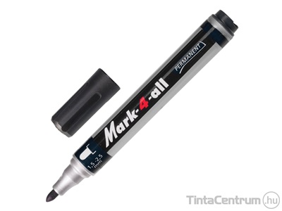 Alkoholos marker, kúpos, 1,5-2,5mm, STABILO "Mark-4-all", fekete