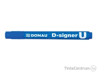 Alkoholos marker, kúpos, 2-4mm, DONAU "D-signer U", kék