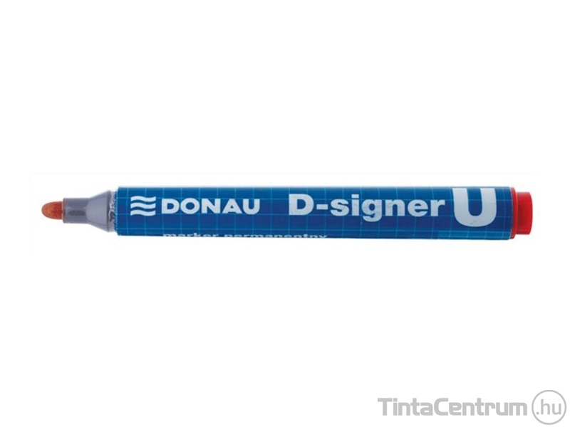 Alkoholos marker, kúpos, 2-4mm, DONAU "D-signer U", piros