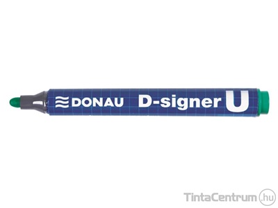 Alkoholos marker, kúpos, 2-4mm, DONAU "D-signer U", zöld