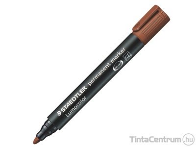 Alkoholos marker, kúpos, 2mm, STAEDTLER "Lumocolor 352", barna