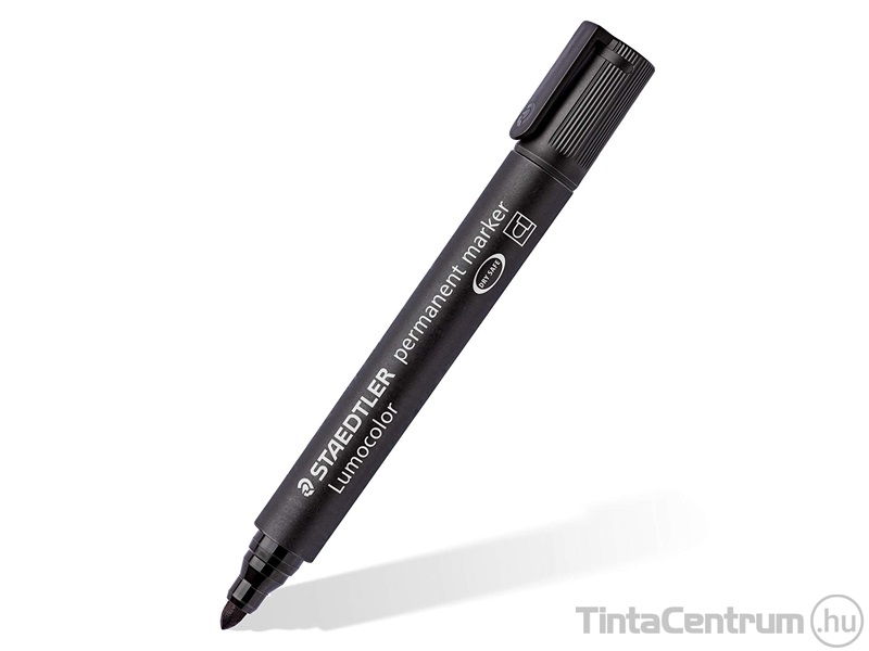 Alkoholos marker, kúpos, 2mm, STAEDTLER "Lumocolor 352", fekete