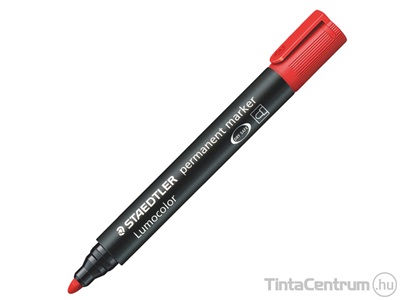 Alkoholos marker, kúpos, 2mm, STAEDTLER "Lumocolor 352", piros