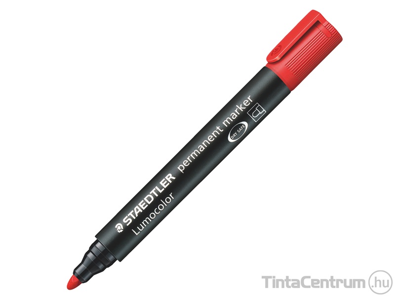 Alkoholos marker, kúpos, 2mm, STAEDTLER "Lumocolor 352", piros