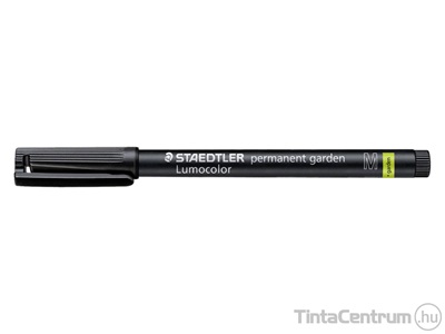 Alkoholos marker, kúpos, M, STAEDTLER "Lumocolor Garden", fekete