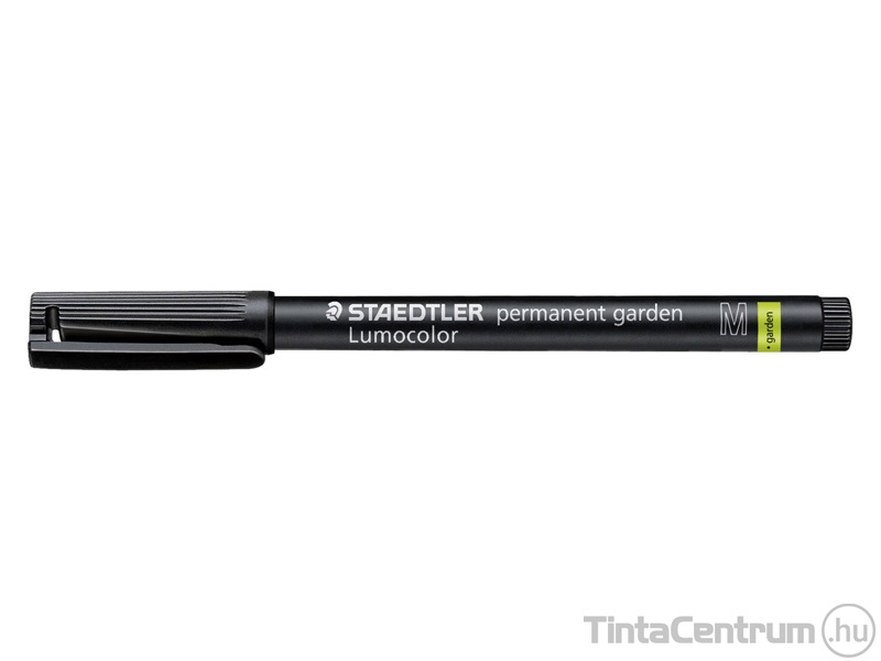 Alkoholos marker, kúpos, M, STAEDTLER "Lumocolor Garden", fekete