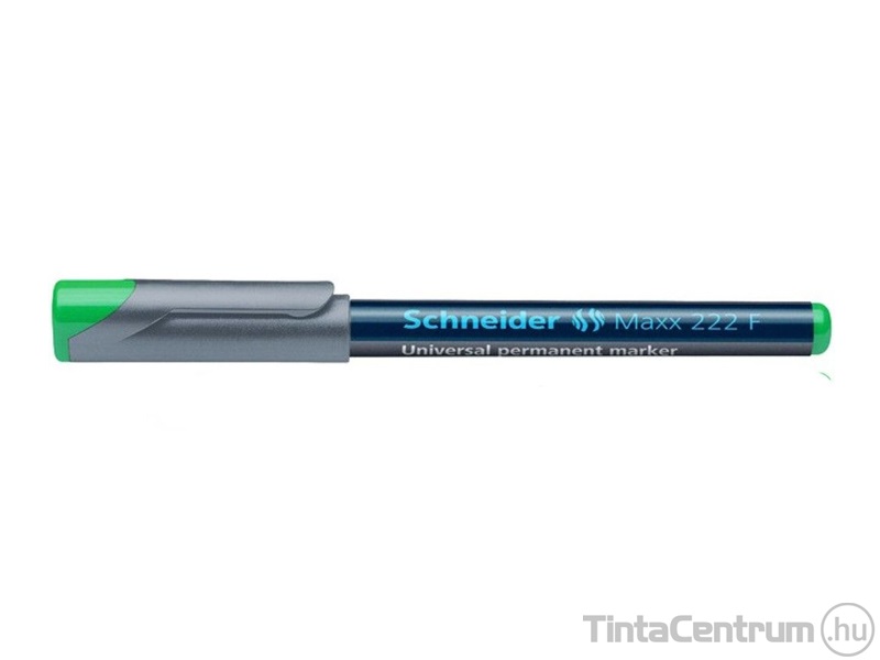 Alkoholos marker, tűhegy, OHP, 0,7mm, SCHNEIDER "Maxx 222 F", zöld