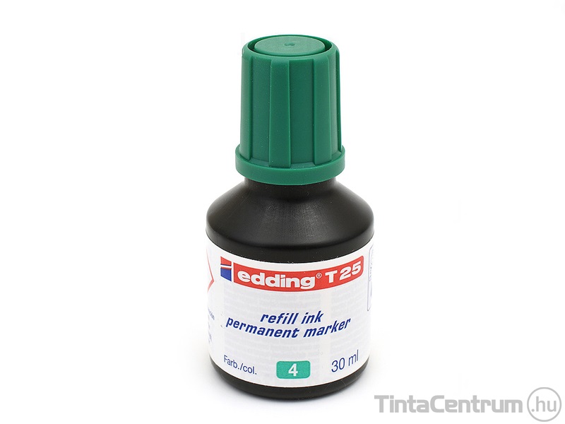 Alkoholos marker utántöltő, 30ml, EDDING "T25", fekete