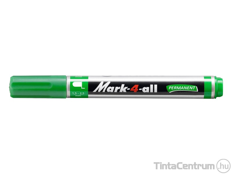 Alkoholos marker, vágott, 1-4mm, STABILO "Mark-4-all", zöld