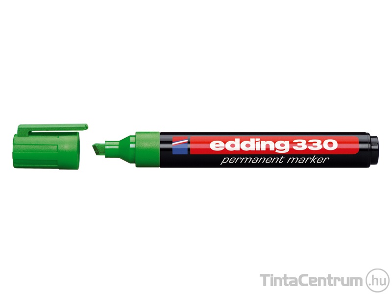 Alkoholos marker, vágott, 1-5mm, EDDING "330", zöld