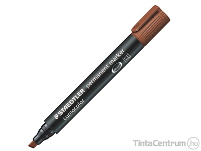 Alkoholos marker, vágott, 2-5mm, STAEDTLER "Lumocolor 350", barna