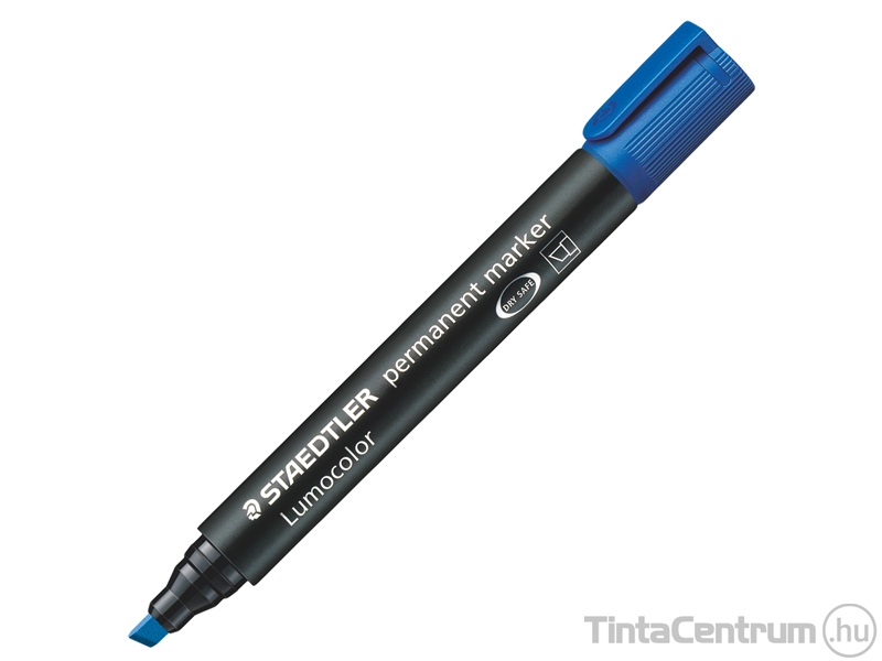 Alkoholos marker, vágott, 2-5mm, STAEDTLER "Lumocolor 350", kék