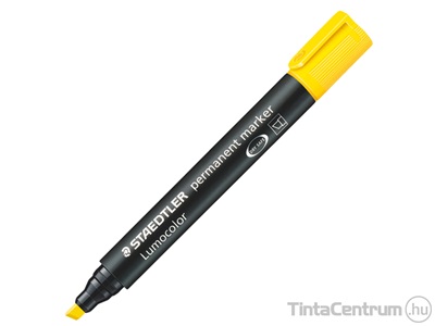 Alkoholos marker, vágott, 2-5mm, STAEDTLER "Lumocolor 350", sárga