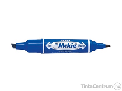 Alkoholos marker, vágott/kúpos, 2,0/4,0mm, kétvégű,  ZEBRA "Hi-Mckie", kék