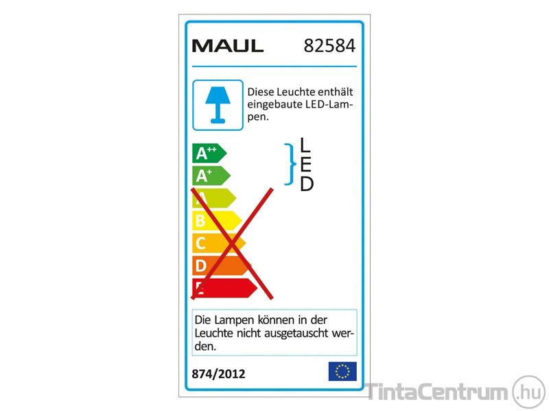 Állólámpa, LED, irodai, szabályozható, 80W, MAUL "Javal", szürke