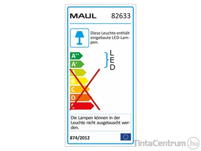 Asztali lámpa, LED, nagyító, felfogatható, 8W, MAUL "Makro", fekete