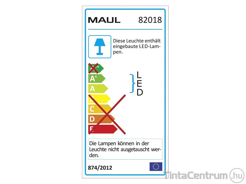 Asztali lámpa, LED, szabályozható, USB, 8W, MAUL "Jazzy", fehér