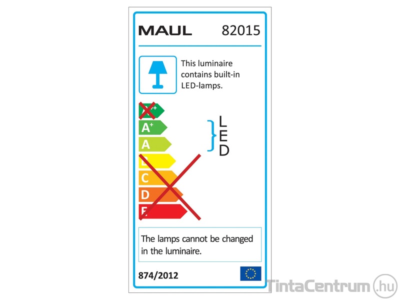 Asztali lámpa, LED, szabályozható, USB, 8W, MAUL "Rubia colour vario", szürke