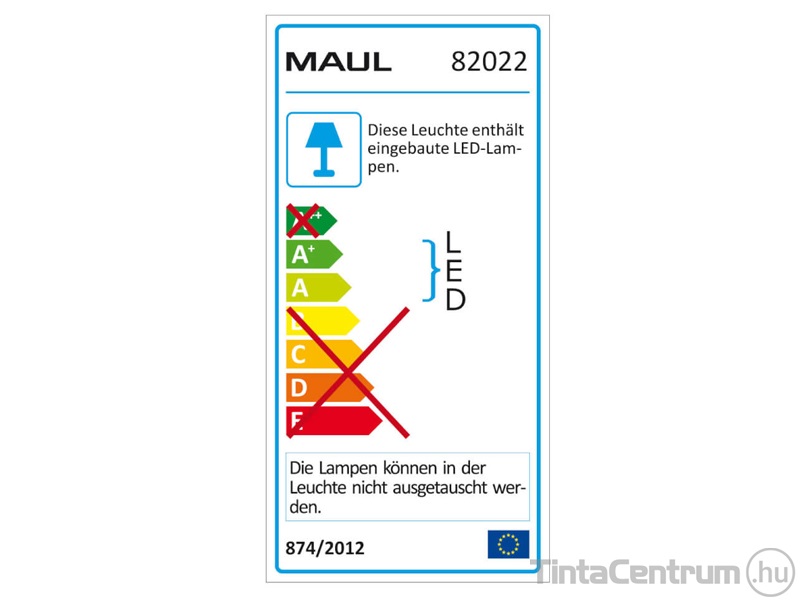 Asztali lámpa, LED, szabályozható, USB, 9W, MAUL "Pure", szürke