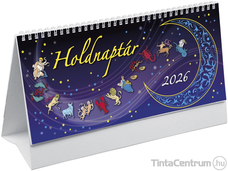 Asztali naptár, álló, 138x297mm, TOPTIMER "Holdnaptár" (2026 évi)