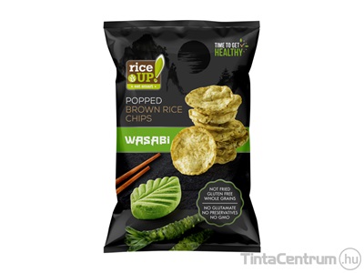 Barnarizs chips, 60g, RICE UP, wasabi