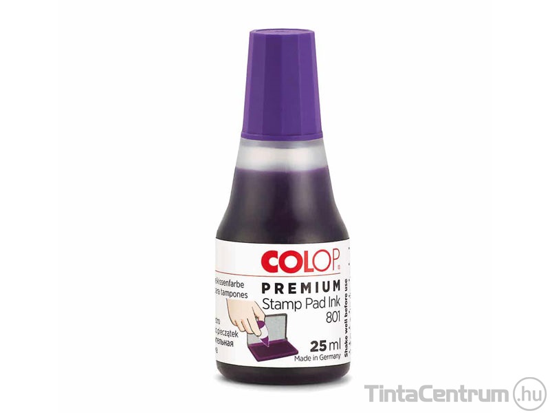 Bélyegzőfesték, 25ml, COLOP "801", lila