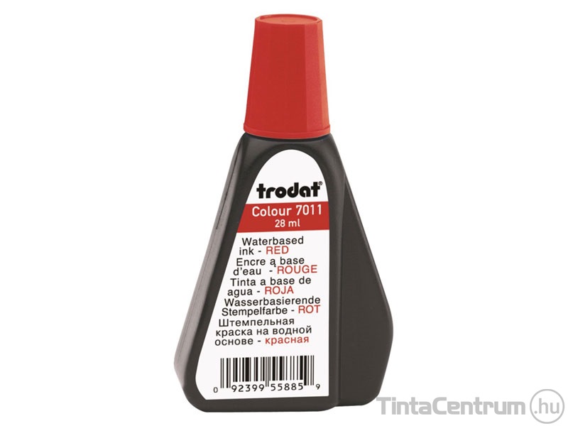 Bélyegzőfesték, 28ml, TRODAT "7011", piros