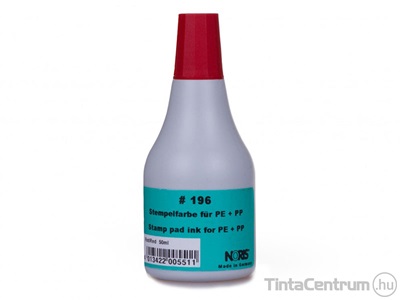 Bélyegzőfesték, 50ml, IMN "N 196", piros