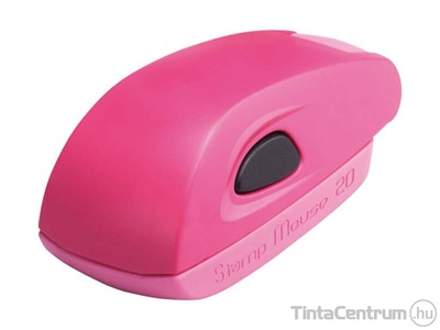 Bélyegzőház, COLOP "Stamp Mouse 20", pink ház, fekete párnával