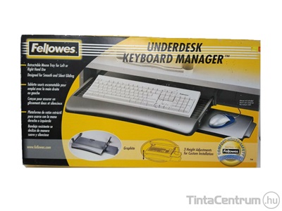 Billentyűzettartó, kihúzható, FELOWES "Underdesk"