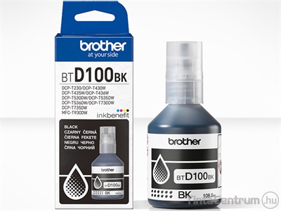 Brother BTD100BK fekete [7500 oldal] eredeti utántöltő tinta