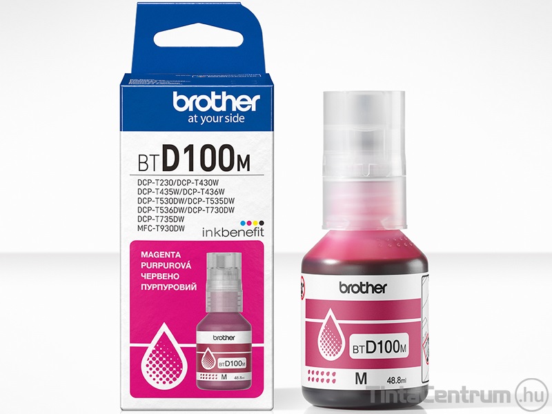 Brother BTD100M magenta [5000 oldal] eredeti utántöltő tinta